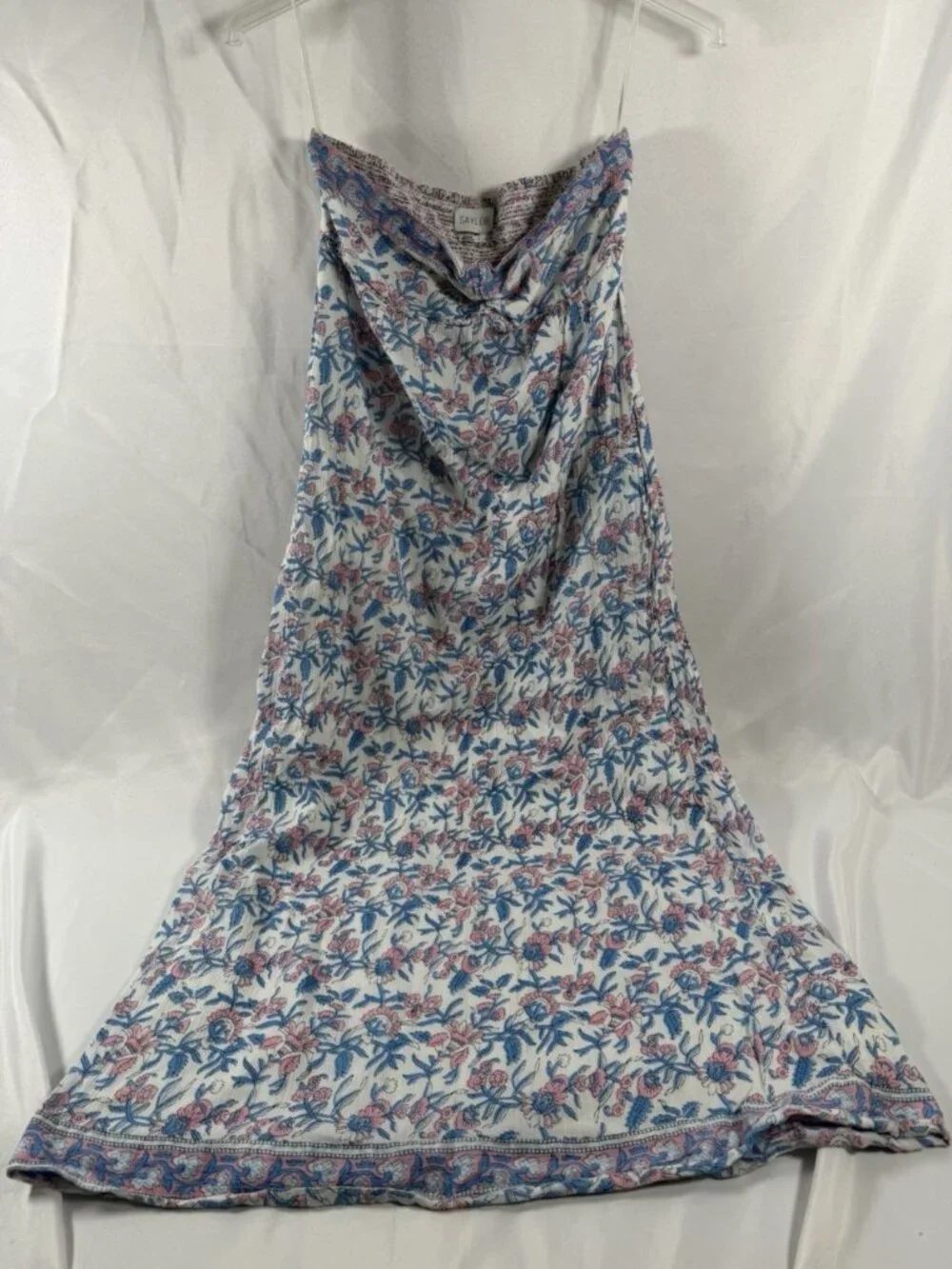 Saylor Topanga Strapless Maxi Dress in Lotus Floral Size Large